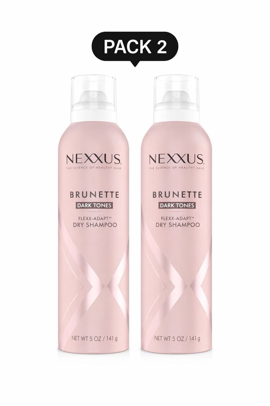 Nexxus Brunette Dark Tones Flexx-Adapt Dry Shampoo 5oz./141g - Pack 2